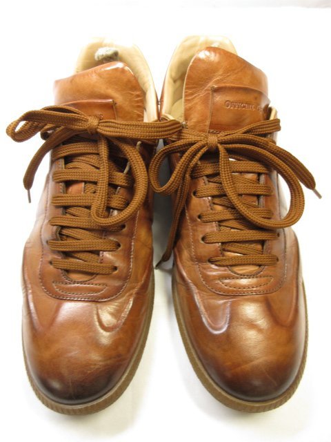 美品 【Officine Creative オフィチーネ クリエイティブ】 レザー ローカットスニーカー 靴 (メンズ) size40 ブラウン系 ■18MZA4583■_画像2