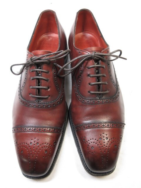 HH beautiful goods [ Edward Green EDWARD GREEN] semi blow g inside feather dress shoes gentleman shoes ( men's ) size6.5E888 light brown group #18MZA4593#