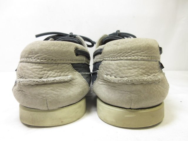 【MEPHISTO メフィスト】 SPINNAKER デッキシューズ ヌバックレザー 紳士靴 (メンズ) EUR6 ネイビー×グレー バイカラー ●18MZA4294●_画像6