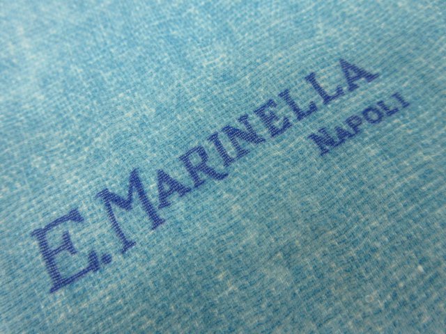 HH超美品【マリネッラ E.Marinella】グラデーション 薄手 ストール スカーフ (男女兼用) オフホワイト～ライトブルー系 ■10ME6235■_画像3