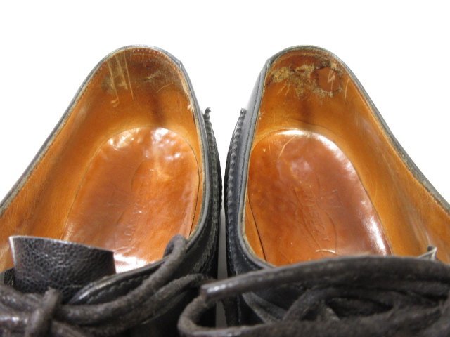 HH【JMウエストン J.M.WESTON】 旧ロゴ 554 プレーントゥ ギリーシューズ 紳士靴 (メンズ) size9.5E ブラック ■18MZA4350■_画像8