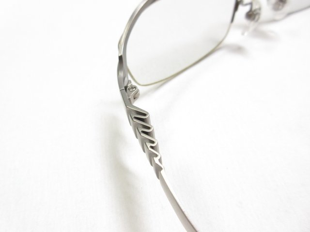HH 【フォーナインズ 999.9】 Titanium ブロー型 度入り メガネ 眼鏡 サングラス (メンズ) 55□18 133 メタルシルバー系 S-90T ■7ME6274■_画像5
