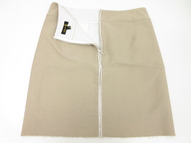  beautiful goods [ Drawer DRAWER] pcs shape miniskirt 6524-299-0619 ( lady's ) size40 beige group #5LF3468#