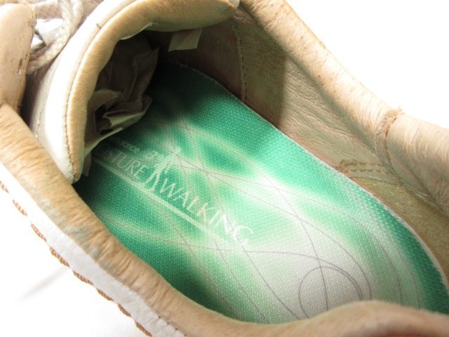 【New Balance ニューバランス】POSTURE WALKING レザー ローカットスニーカー 靴 (レディース) 22.5 ホワイト×ベージュ■18LZ4341_画像6
