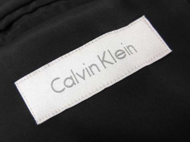 【Calvin Klein カルバンクライン】 黒無地 シングル1ボタン ジャケット (メンズ) size36 ブラック 無地 ■28MJ8667■_画像8