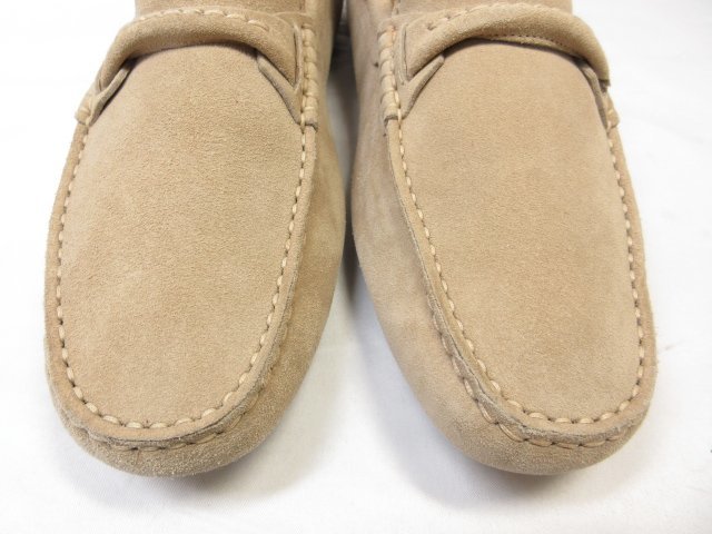 美品 【トッズ TOD'S】 ドライビングシューズ スエードレザー ローファー スリッポン 紳士靴 (メンズ) size7 ベージュ系 ■18MZA4461■_画像7