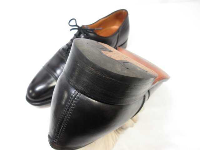 HH 超美品 【ジョンロブ JOHN LOBB】 LANSTON キャップトゥ ドレスシューズ 紳士靴 (メンズ) 6E1105 黒系 ミュージアムカーフ？ ■18HT2352_画像9