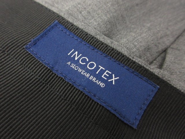 HH 美品 【インコテックス INCOTEX】 SLIM FIT パンツ スラックス (メンズ) size48 チャコールグレー系 ■28MPA0008■_画像9