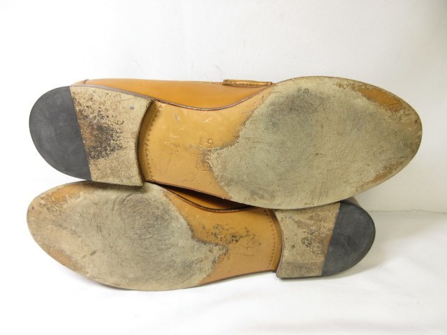HH [ Gucci GUCCI] Sherry линия шланг bit Loafer bamboo Loafer джентльмен обувь ( мужской ) size7.5 оттенок коричневого #18MZA4578#