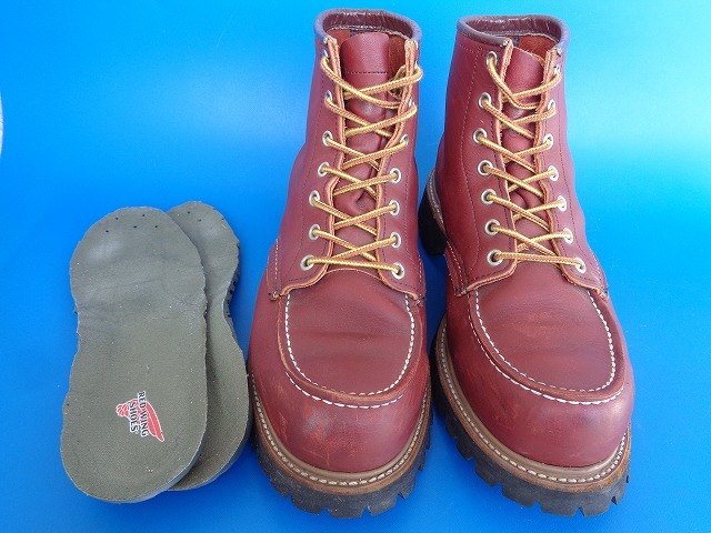 13325■箱付き REDWING 四角犬タグ レッドウィング セッター ブーツ 9E 27 犬タグ 8136 8130 9878 8179 8176 Vibram 編み上げ 赤茶_画像3