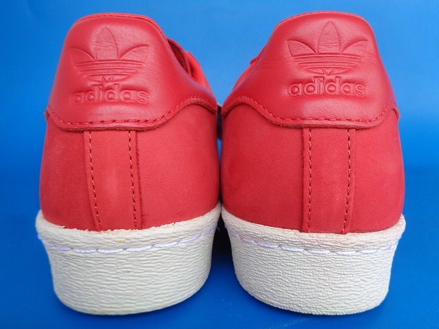 13410■新品 同様 美品 18年製 adidas superstar 80s アディダス スーパースター 赤 レッド 26.5 ビンテージ CG6263_画像6