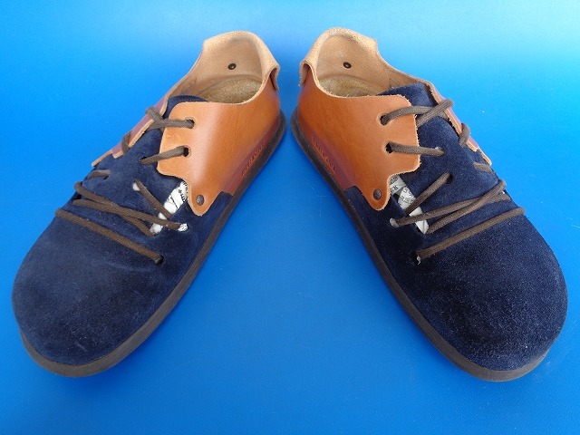 13415■Birkenstock MONTANA FOOTPRINTS ビルケンシュトック モンタナ フットプリンツ 41 26.5 ロンドン 好きに 茶 紺_画像4