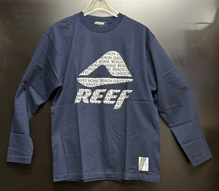 【50％OFF・新品！！】　REEF 　ロングスリーブ　Tシャツ　REEF　IN　REEF　ネイビー　Mサイズ　　3_画像1
