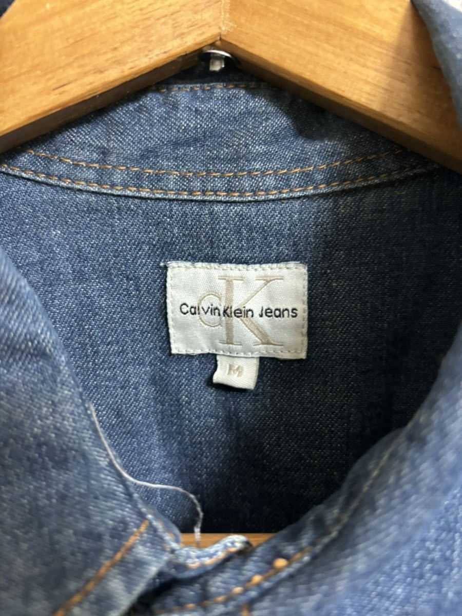 ［Calvin Klein Jeans］カルバンクライン　デニムシャツ　長袖　M Y2301_画像3