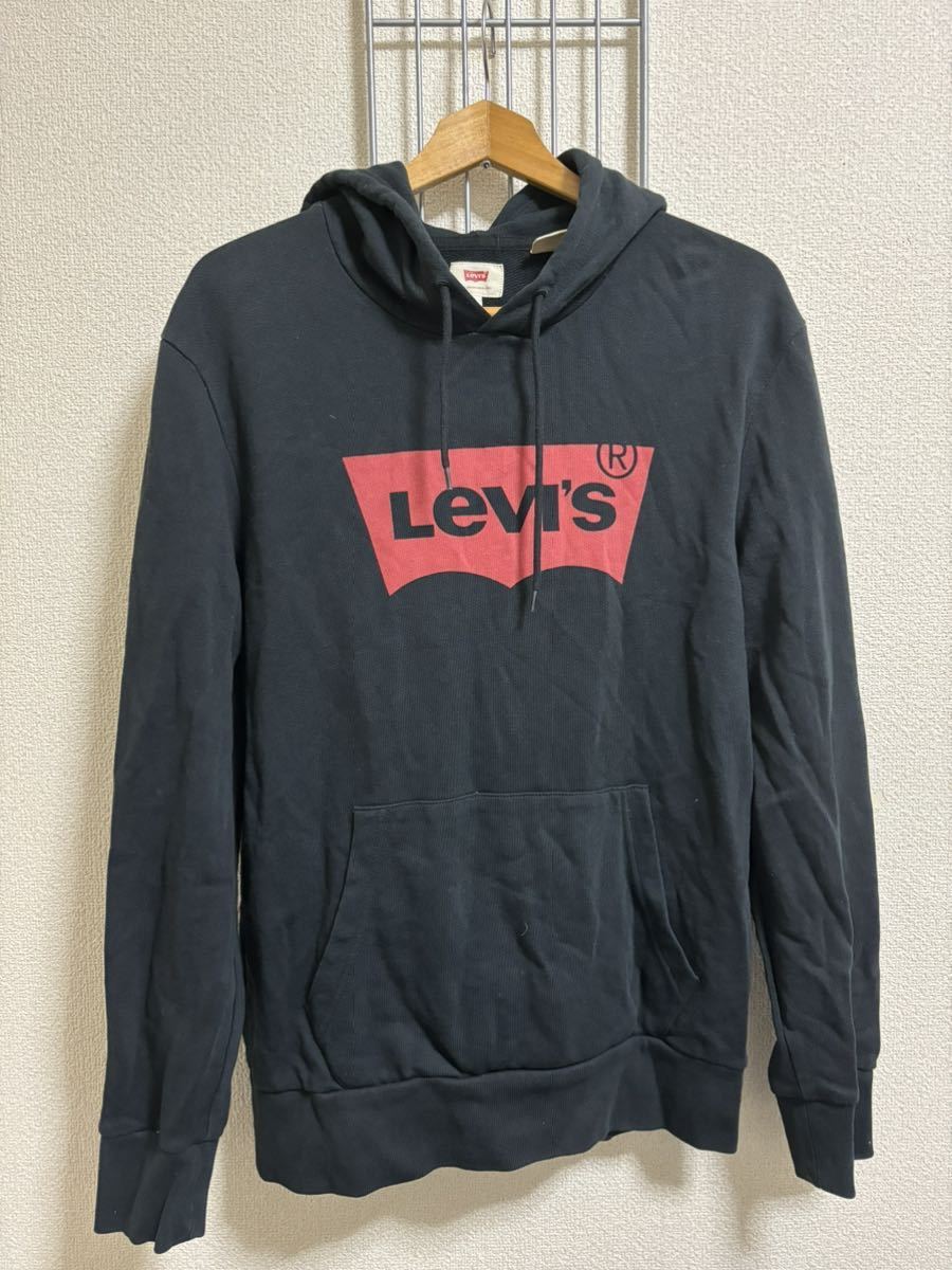 ［Levi's］リーバイス　プルオーバー パーカー ブラック　M Y2349_画像1