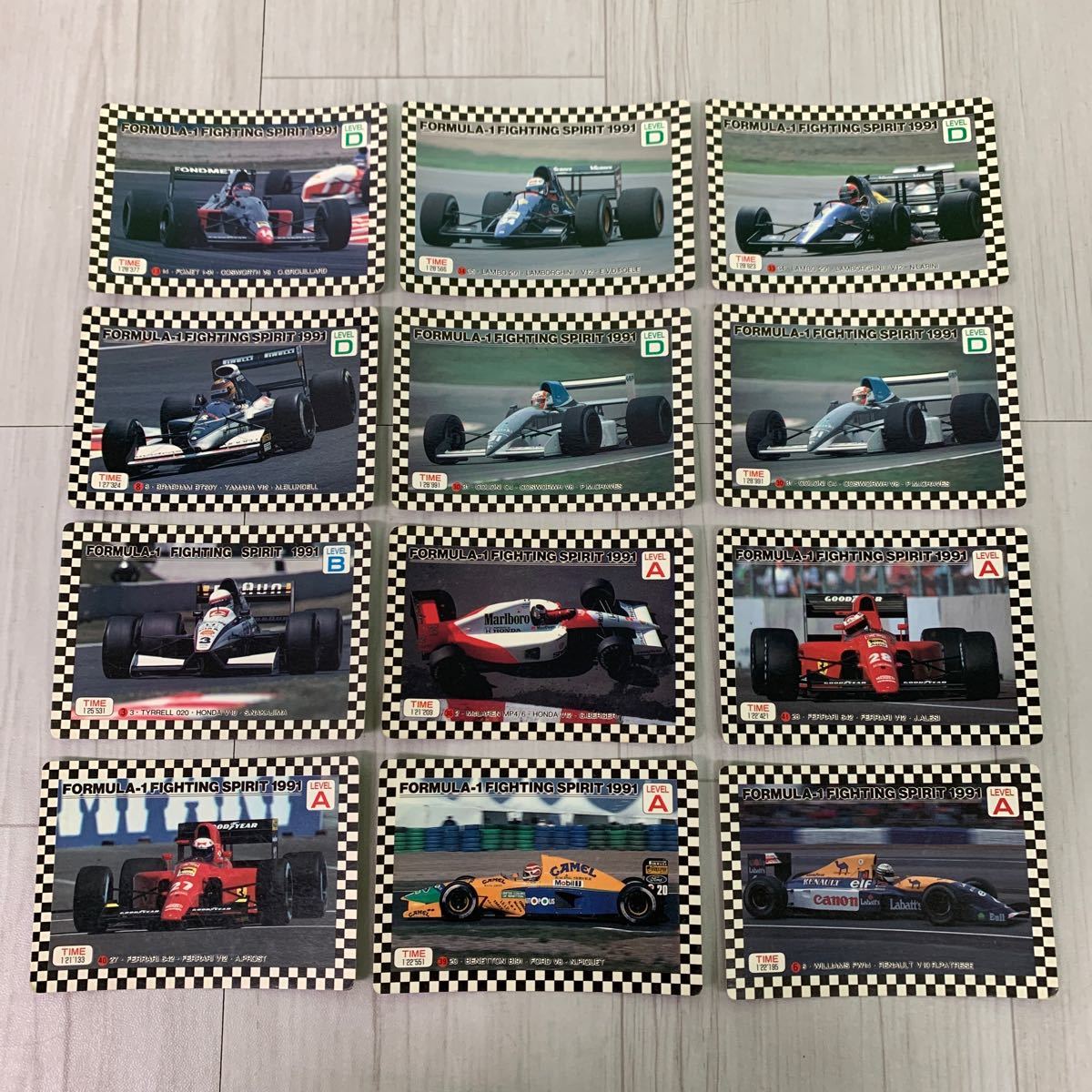 アマダ PPカード　FORMULA-1 FIGHTING SPIRIT 1991 F1カード 35枚　1.アイルトンセナ など_画像8