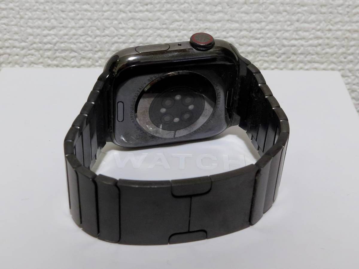 Apple Watch シリーズ 7 GPS+Cellularモデル 45mm グラファイトステンレスケース MKL33J/A リンクブレスレット　AppleCare＋_画像3