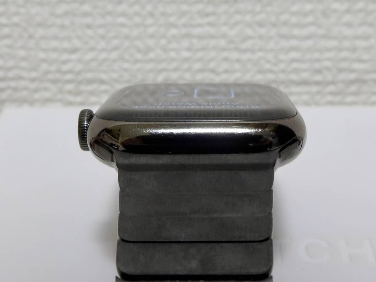 Apple Watch シリーズ 7 GPS+Cellularモデル 45mm グラファイトステンレスケース MKL33J/A リンクブレスレット　AppleCare＋_画像5