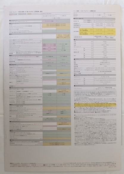 ヴォクシー　特別仕様車　ZS 煌(きらめき)　(ZRR70W, ZRR75W)　車体カタログ　'10年9月　古本・即決・送料無料　管理№ 6562 CB05