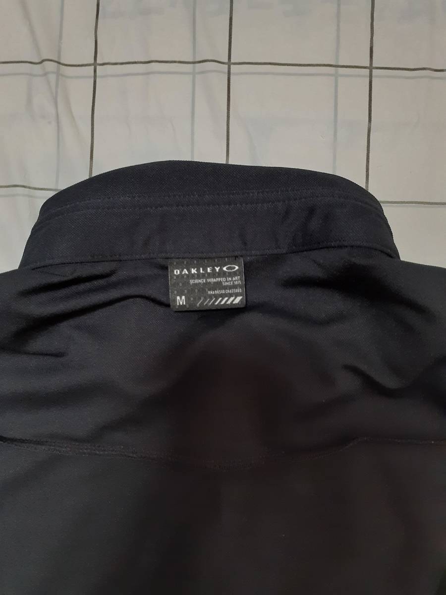 OAKLEY オークリー ジャージ ポロシャツ size M ブラック 美品 _画像9