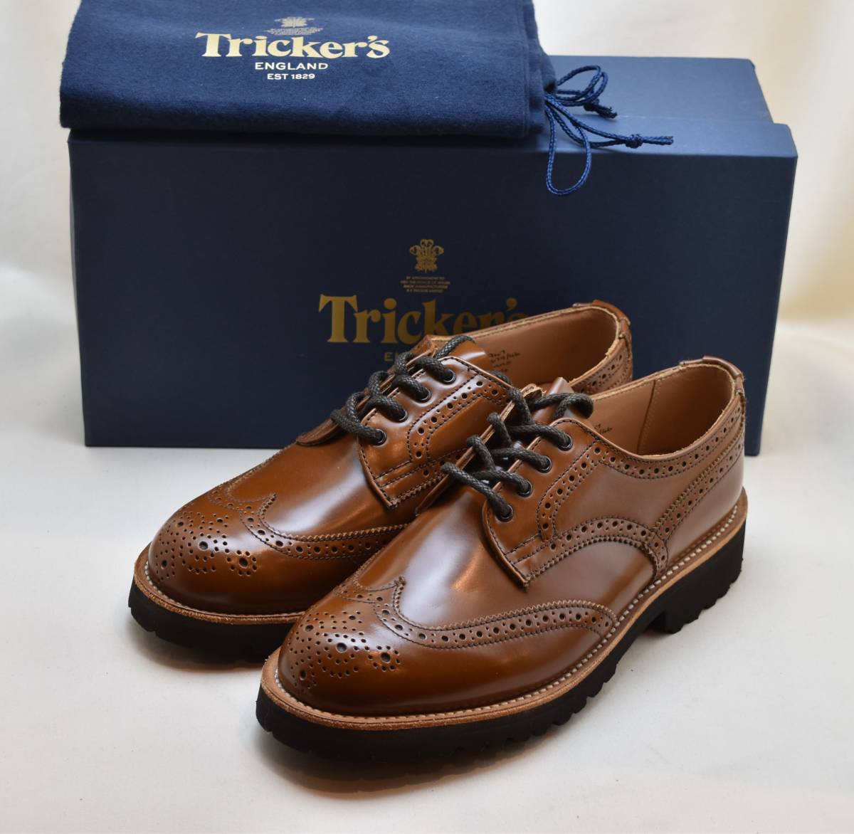 SALE!! Tricker's Tricker\'s lady's light weight full blow g shoes Chestnut L5679/46 UK5 24-24.5cm corresponding unused goods England made 