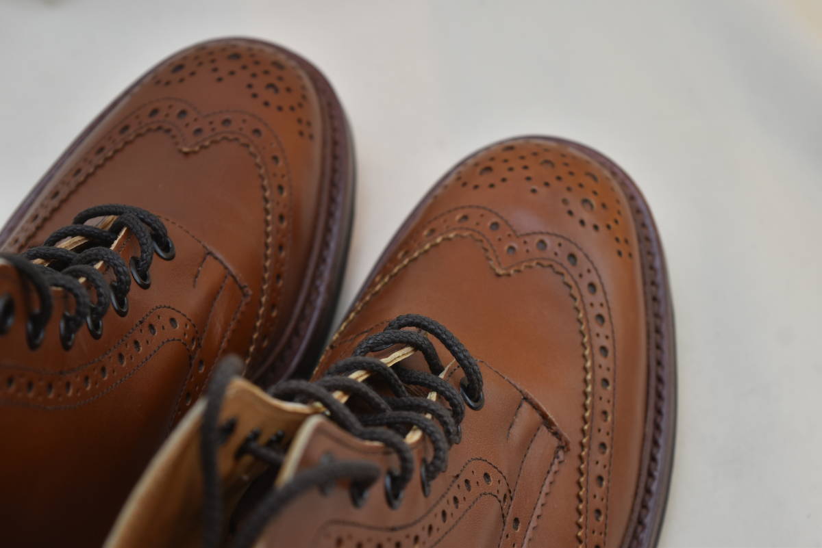 SALE!! トリッカーズ Tricker's　カントリーブーツ　フルブローグダービー MARRON ANTIQUE　M2508 UK8.5 27-27.5cm 未使用品　イギリス製