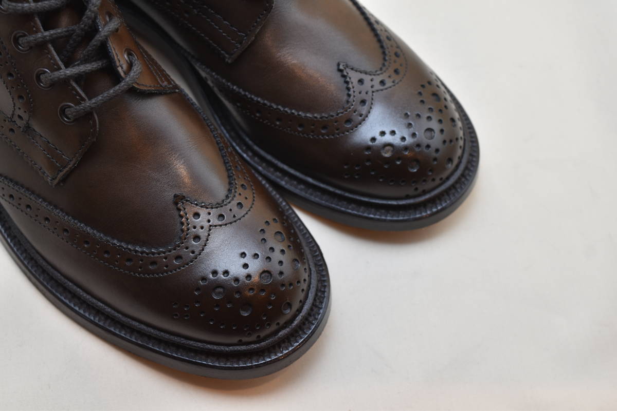 SALE!! トリッカーズ Tricker's レディース　ブローグブーツ Coffee Burnished M2508 UK4.5 23.5-24cm相当 未使用品　イギリス製