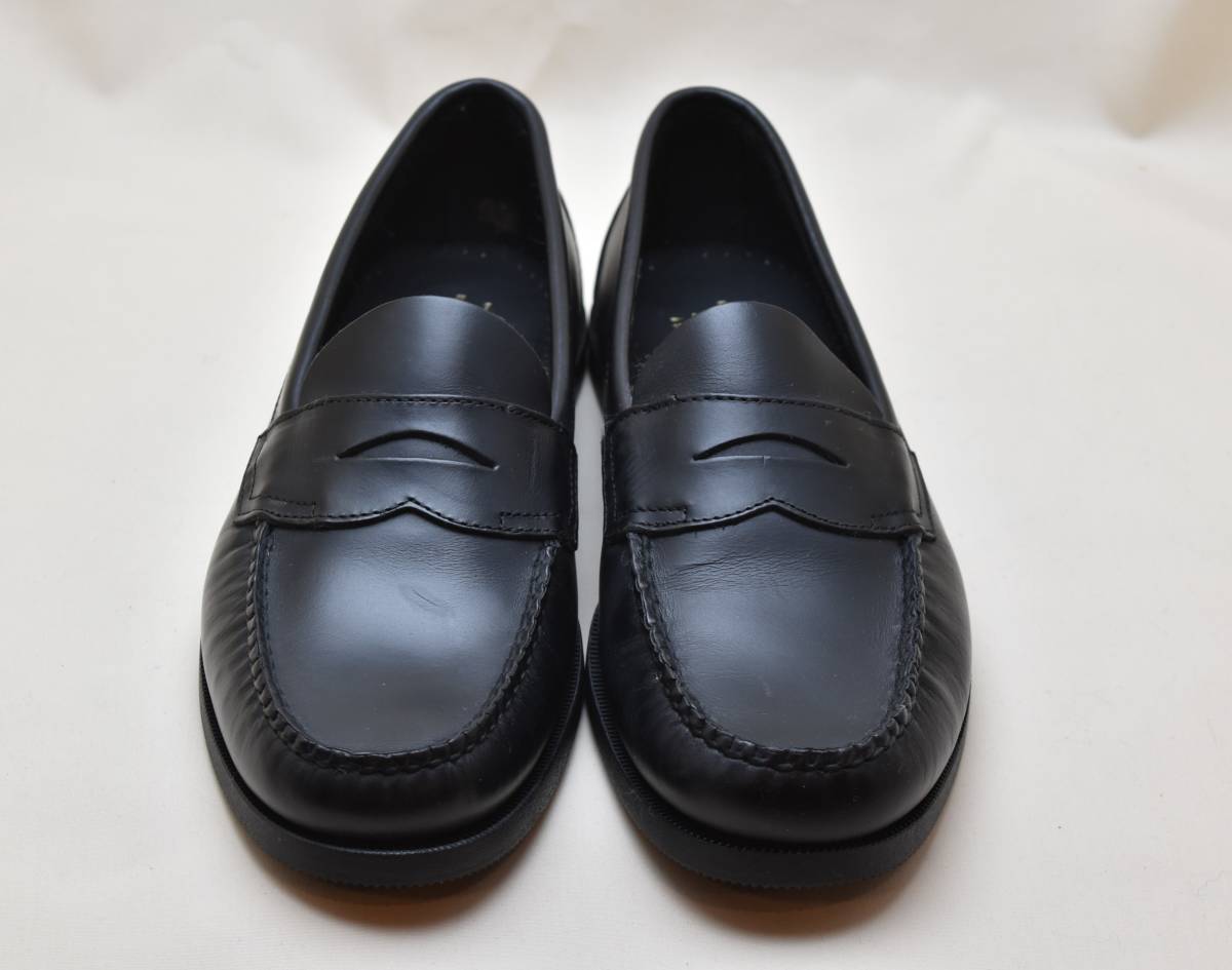 SALE!! G.H BASS автобус стандартный седло on Loafer BOATER LOGAN Raver подошва черный коврик кожа US9 27cm соответствует не использовался товар 