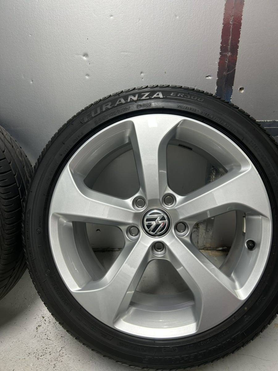 VWフォルクスワーゲン ゴルフ7　GOLF7 GTI 純正 7.5J-17 off+49 pcd112/5H １７インチアルミホイール_画像4