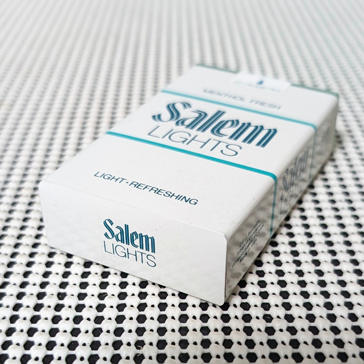たばこ包装模型 自販機用模型 見本 たばこ タバコ Salem LIGHTS セーラムライト Made in USA 見本 ダミー サンプル モック 金属製_画像6