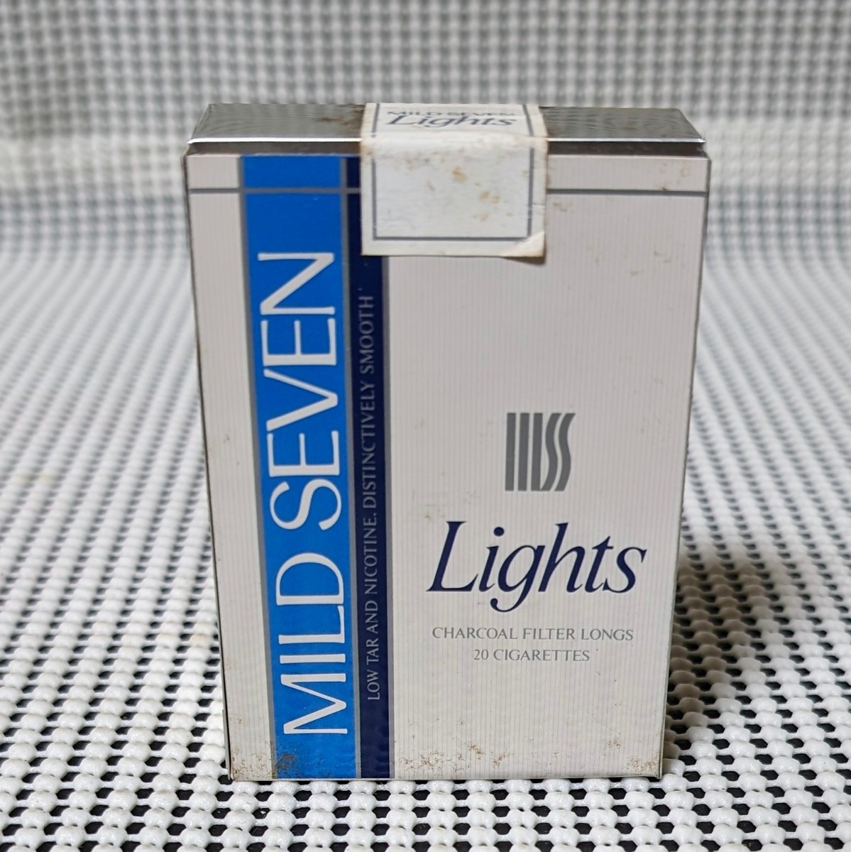 たばこ包装模型 自販機用模型 見本 たばこ タバコ MILD SEVEN Lights マイルドセブンライト 見本 ダミー サンプル モック 金属製_画像1