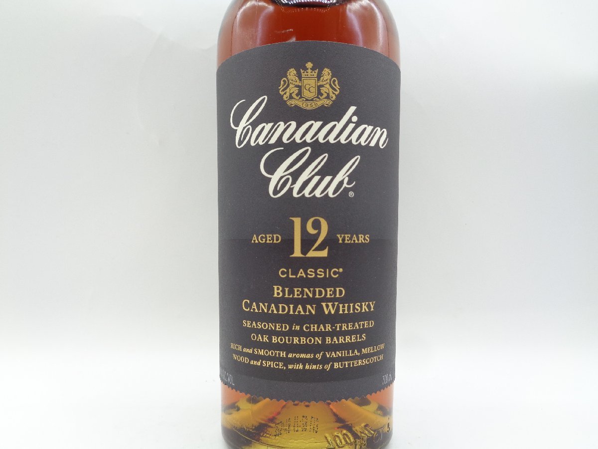 CANADIAN CLUB CLASSIC 12年 カナディアン クラブ クラシック ウイスキー 未開封 古酒 700ml 40％ Q6304_画像6