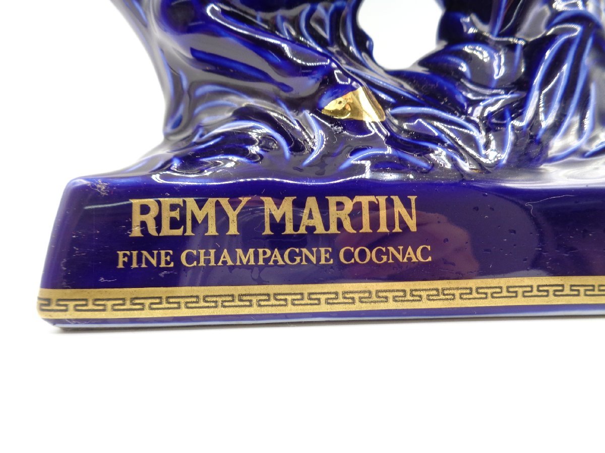 【同梱不可】REMY MARTIN CENTAURE LIMOGES レミーマルタン セント リモージュ ケンタウロス 青 陶器 未開封 古酒 C108377_画像9
