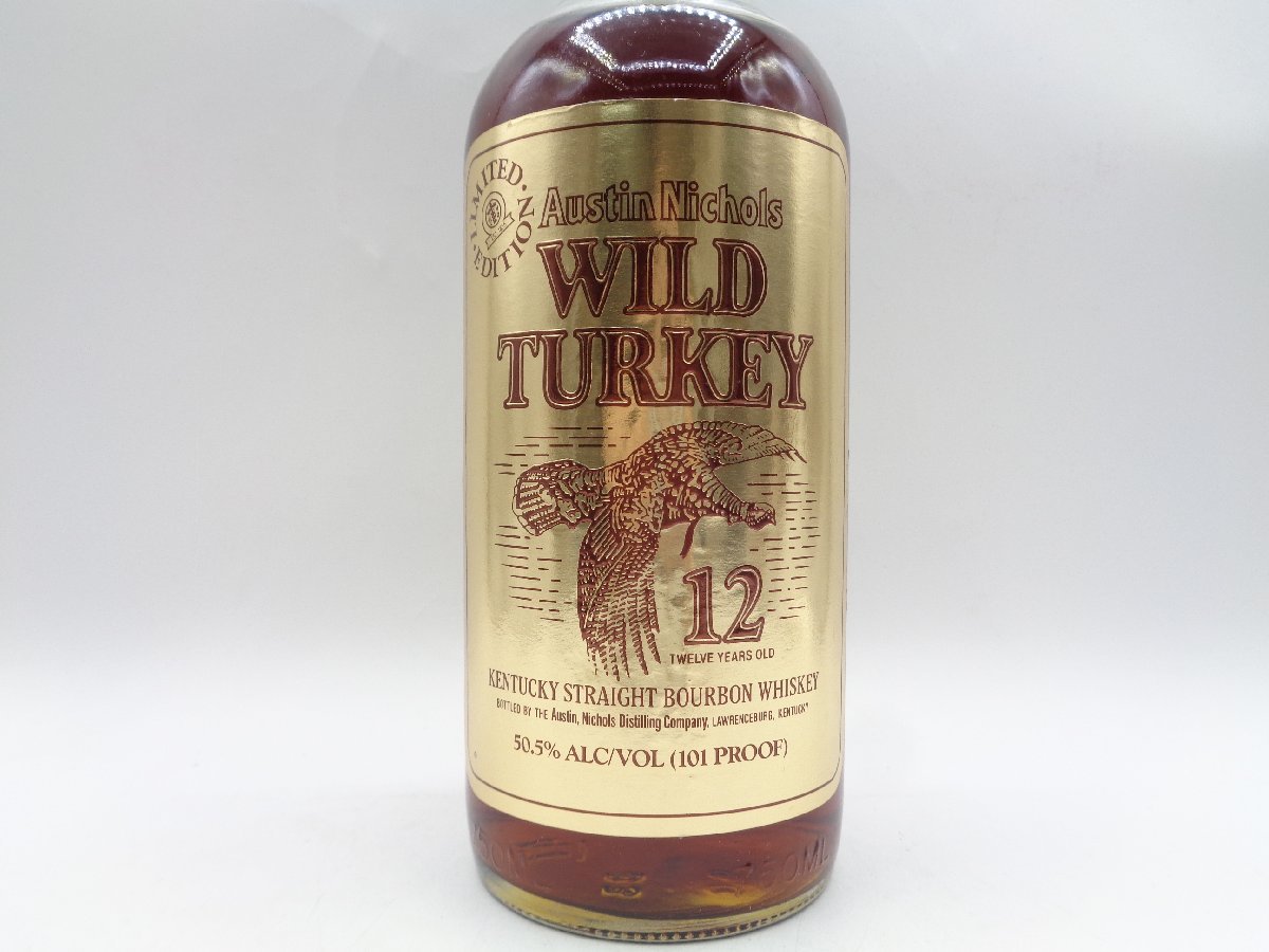 WILD TURKEY 12年 ワイルド ターキー リミテッド エディション ゴールド バーボン ウイスキー 750m 50,5％ 箱入 未開封 古酒 Q8157の画像6