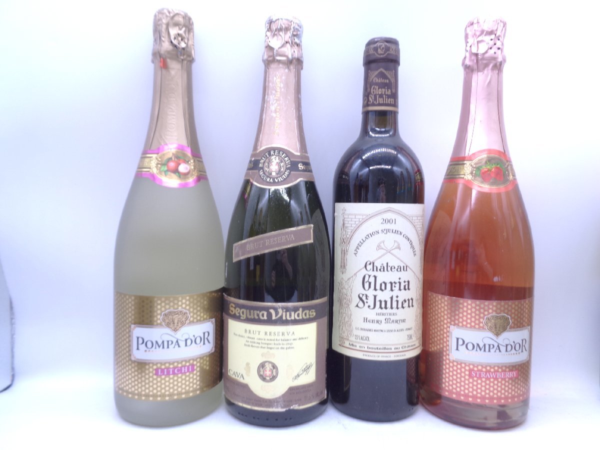 【同梱不可】1円スタート ワイン 等 12本セット Chateau Gloria Saint-Julien 2001 シャトー グロリア 等 古酒 X254635_画像7