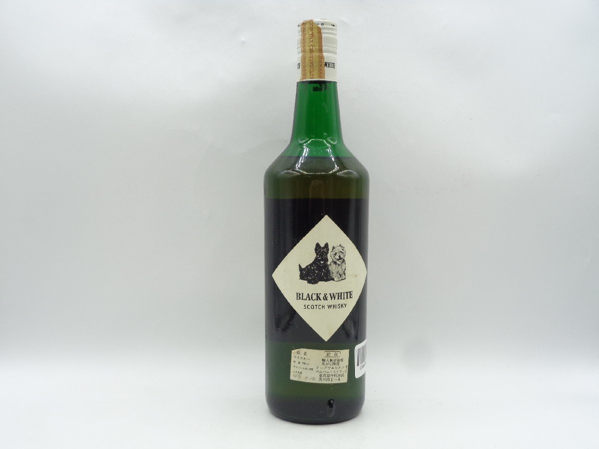 BLACK & WHITE ブラック ＆ ホワイト スコッチ ウイスキー 760ml 43% 未開封 古酒 旧ボトル C108782_画像3