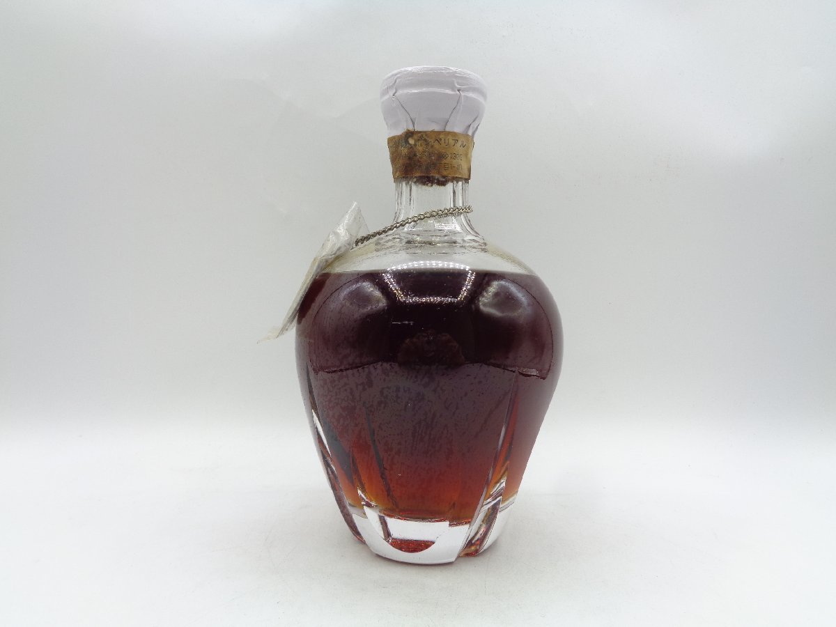 SUNTORY BRANDY IMPERIAL サントリー ブランデー インペリアル HOYA GLASS 国産 箱入 未開封 古酒 600ml 43％ X255600_画像3