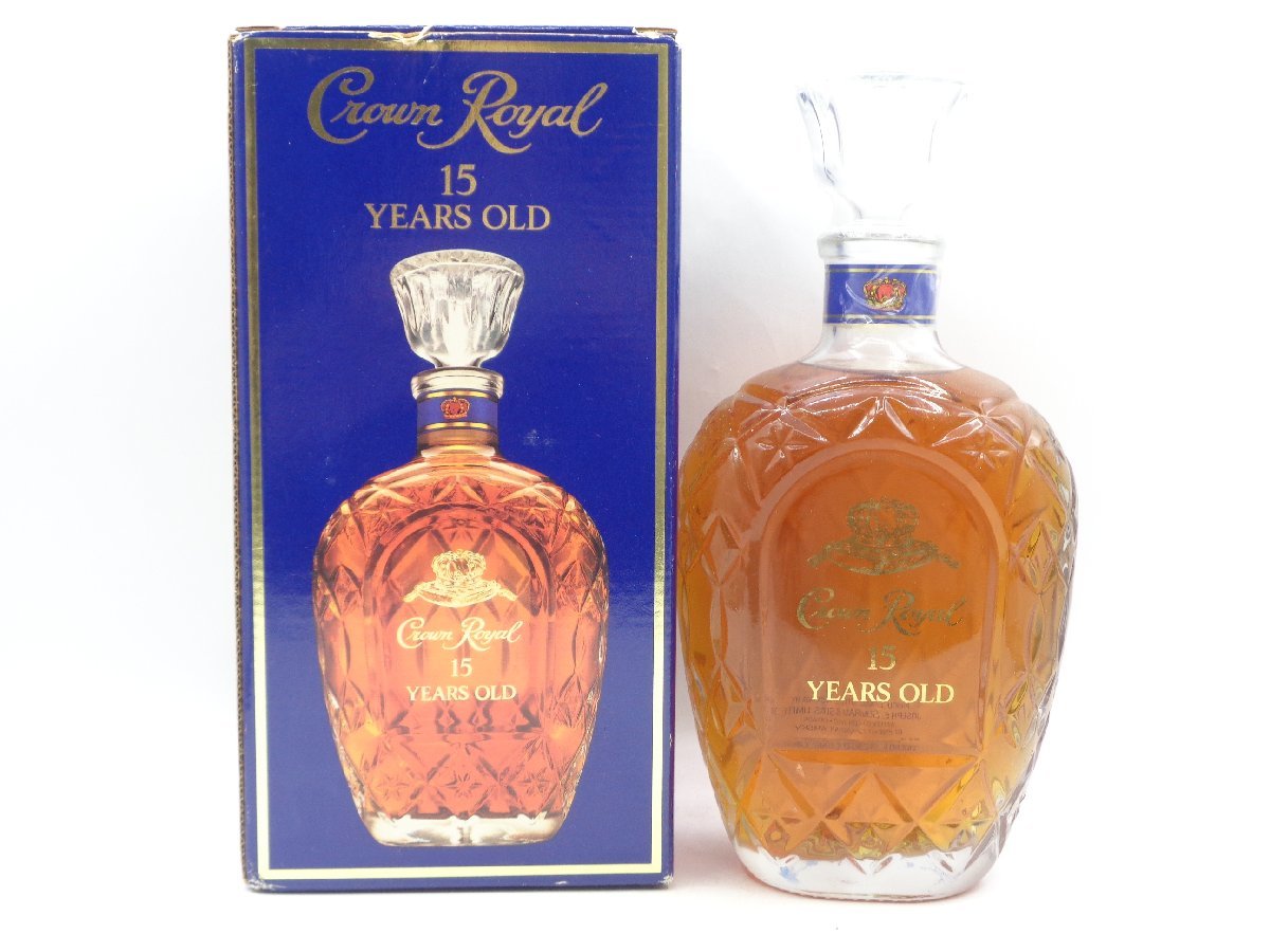 CROWN ROYAL 15年 クラウン ローヤル カナディアン ウイスキー 750ml 40% 箱入 古酒 未開栓 X257131_画像1