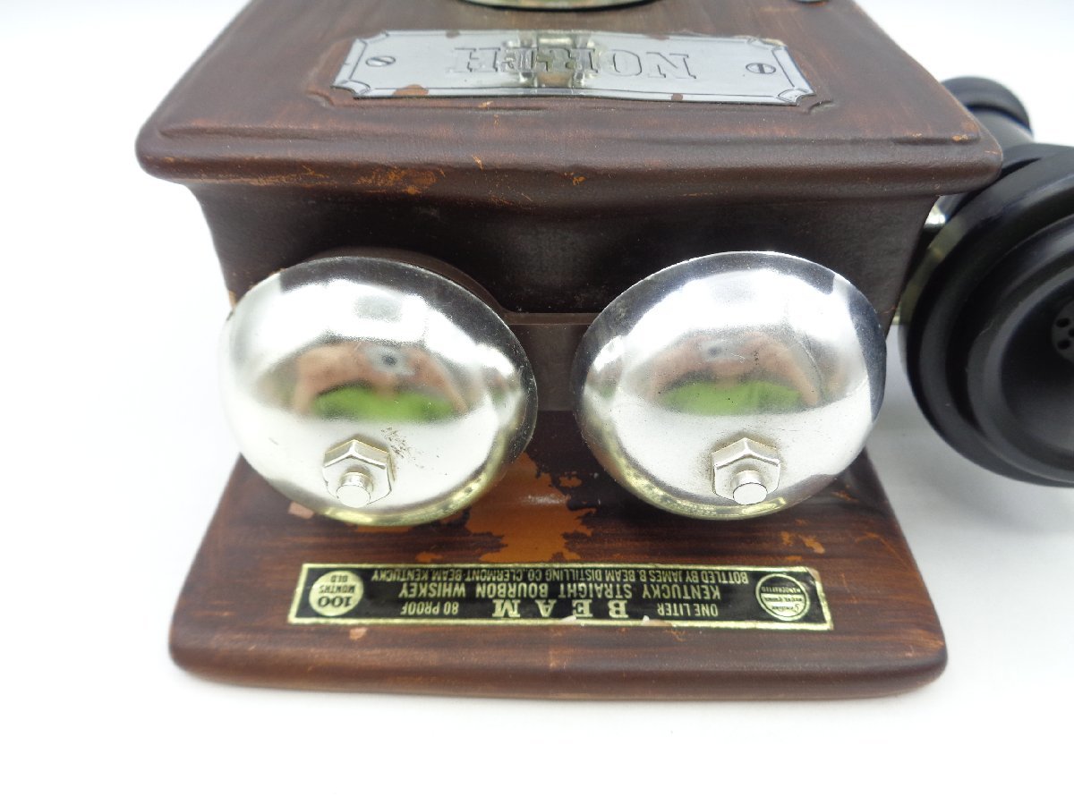 BEAM 100 MONTH OLD ビーム 陶器ボトル 電話機 ケンタッキー ストレート バーボン ウイスキー 1000ml 80PROOF 未開封 古酒 Q9041_画像6