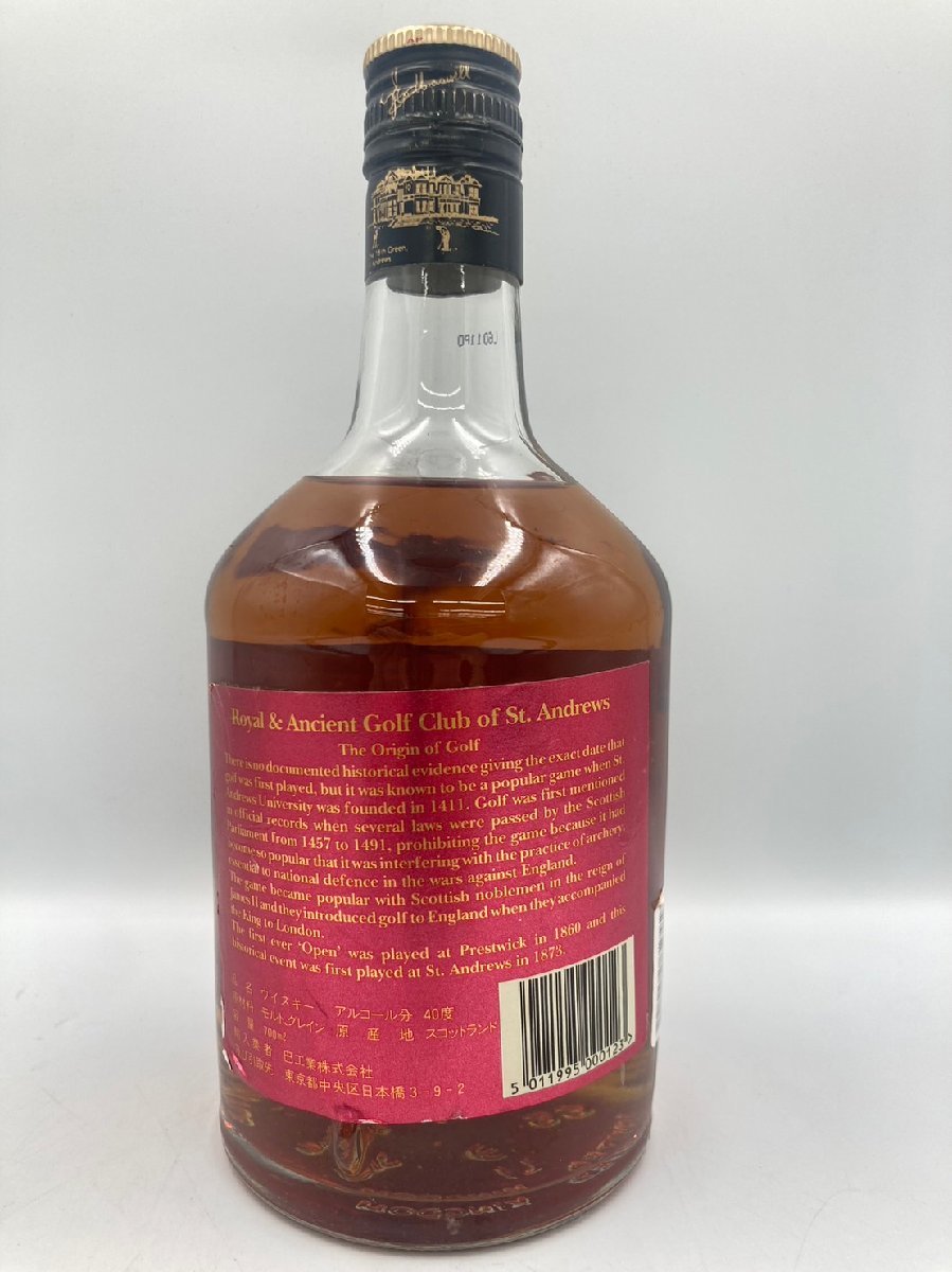 ST【同梱不可】OLD ST. ANDREWS オールド セント アンドリュース 12年 ゴルフバッグ 700ml 40% 未開栓 古酒 Z033710_画像4