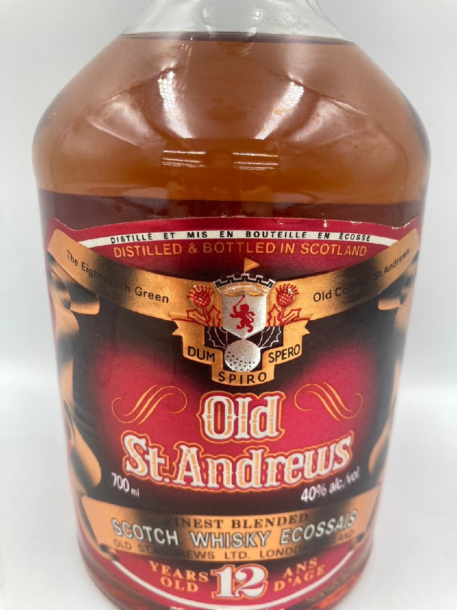 ST【同梱不可】OLD ST. ANDREWS オールド セント アンドリュース 12年 ゴルフバッグ 700ml 40% 未開栓 古酒 Z033710_画像5