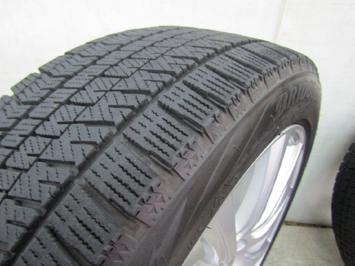 スタッドレス ウェッズ ジョーカー 18インチｘ7.5J ET:+53 PCD:114.3 5H ブリヂストン ブリザックVRX2 235/45R18 17年製 アルファード等_画像7