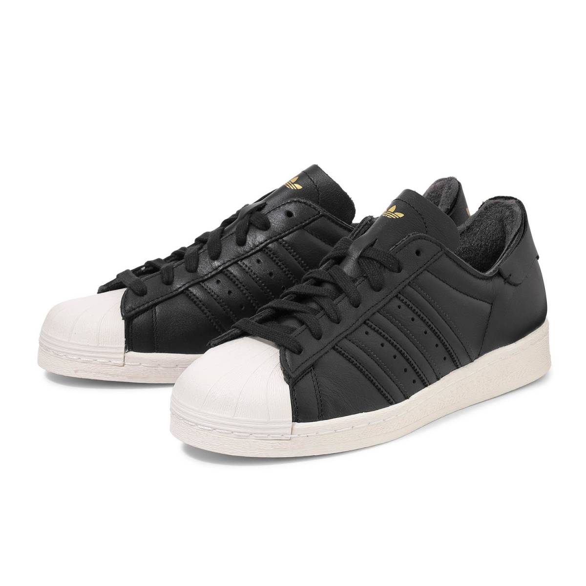 アディダス 27cm スーパースター 82 ブラック ホワイト 税込定価16500円 adidas SUPERSTAR 82 メンズスニーカー 天然皮革 黒 白