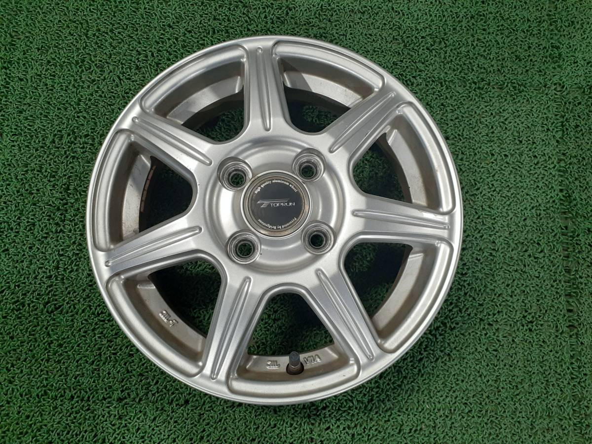 BS TOPRUNホイール!! 13x4J +45 4穴 PCD100 4本セット 中古 売切!!_画像2