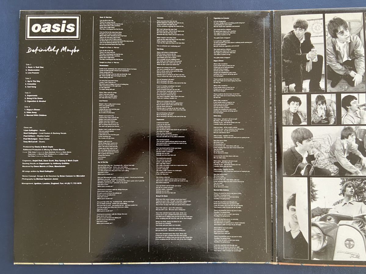 【UKオリジナル】Oasis / Definitely Maybe Creation Records CRE LP 169 DAMONT ファーストプレス オアシス レコード_画像6