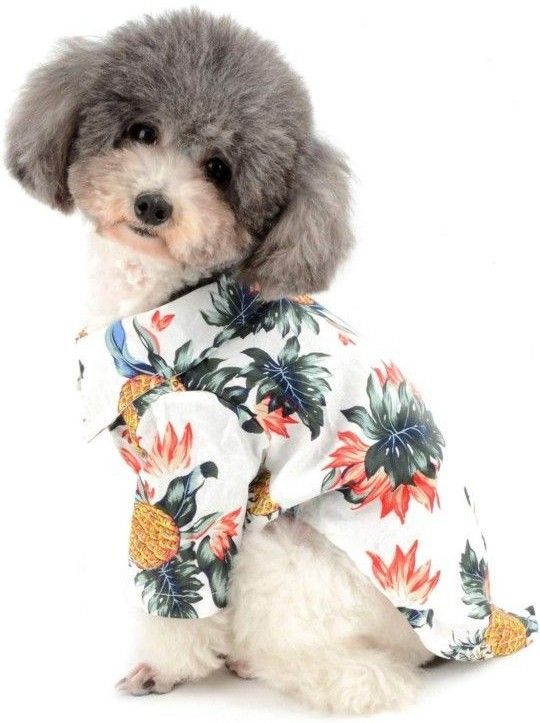 ペット服 犬の服 Ｔシャツ 夏 綿製 小型犬 ハワイ  シャツ ドッグウエア 猫 散歩 犬 犬服 ドッグウェア