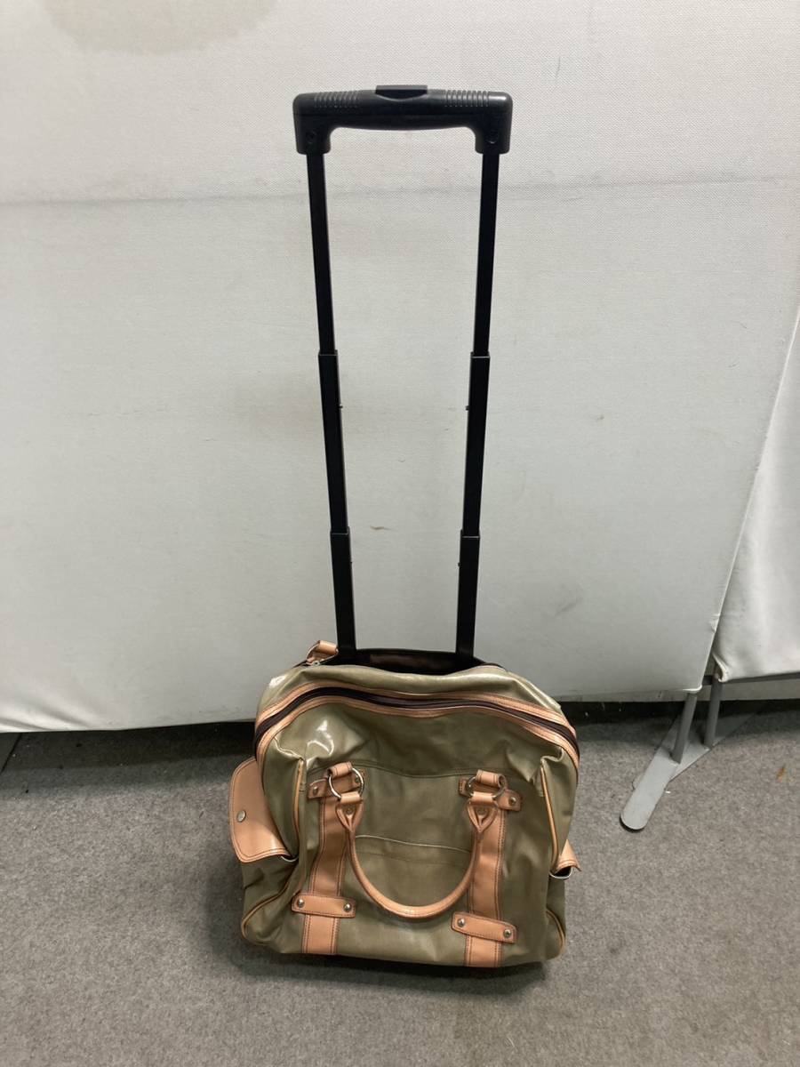 【中古】大阪引取歓迎　cache cache キャリーバッグ　ボストンバックにも　旅行　収納　持ち運び　バカンス　休暇　バッグ【KTAH144】
