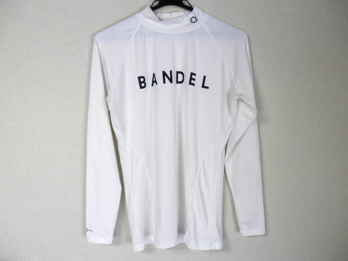 BANDEL バンデル ハイネック ロングTシャツ Lサイズ 白 コンプレッションウェア_画像1