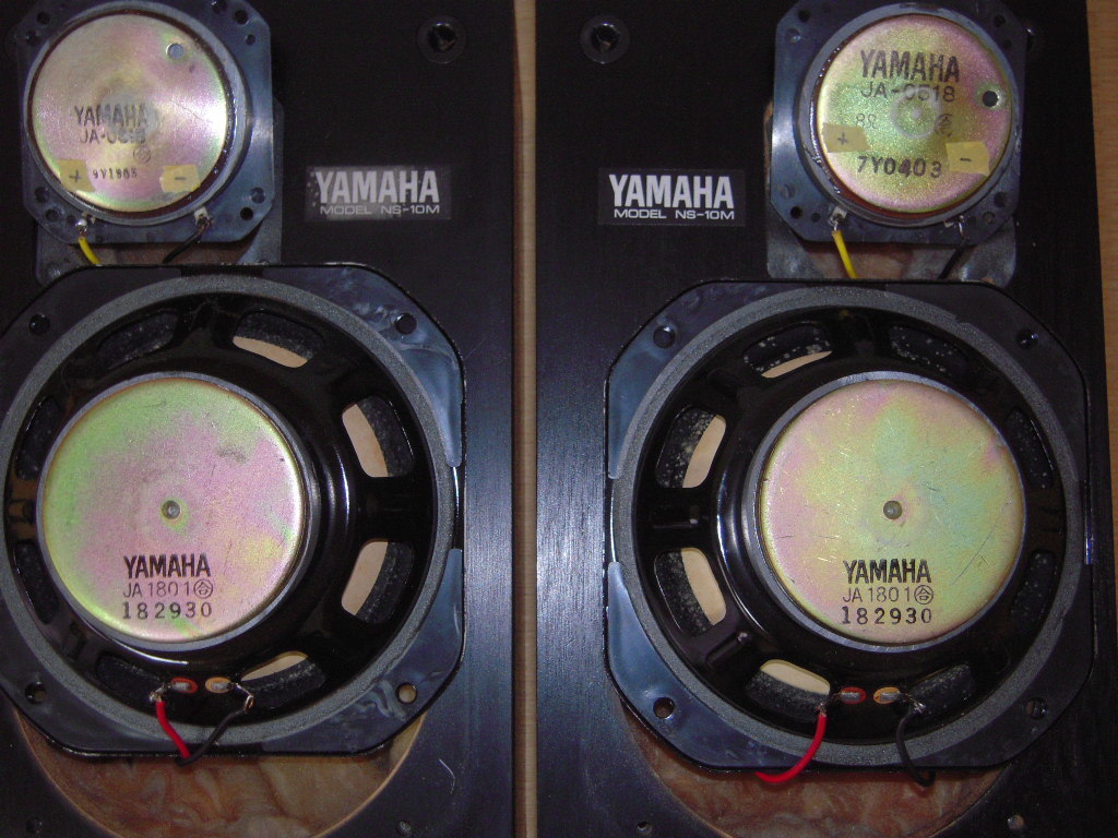 ヤマハ(YAMAHA)　NS-10M　2ウェイスピーカーシステム、中古品ペア、再組み動作品、外観はジャンクに近い_画像10