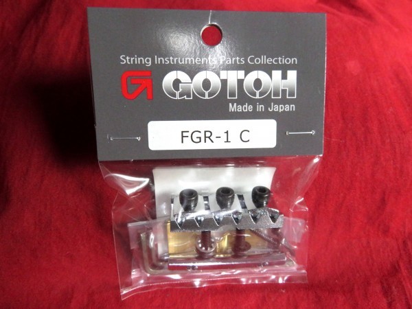 ★新品セール/最安値★GOTOH／FGR-1-C／41mm ロックナット・パーツフルセット/クローム◆国産 高精度 FRT／フロイドローズtype ストラト/STの画像1